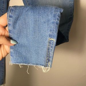 Skinny Raw Hem Jeans